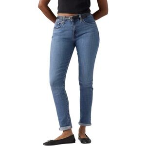 Levi’s Boyfriend Mid Rise Women’s Jeans Sz 31 x 27 Lapis Gem Medium Wash Stretch